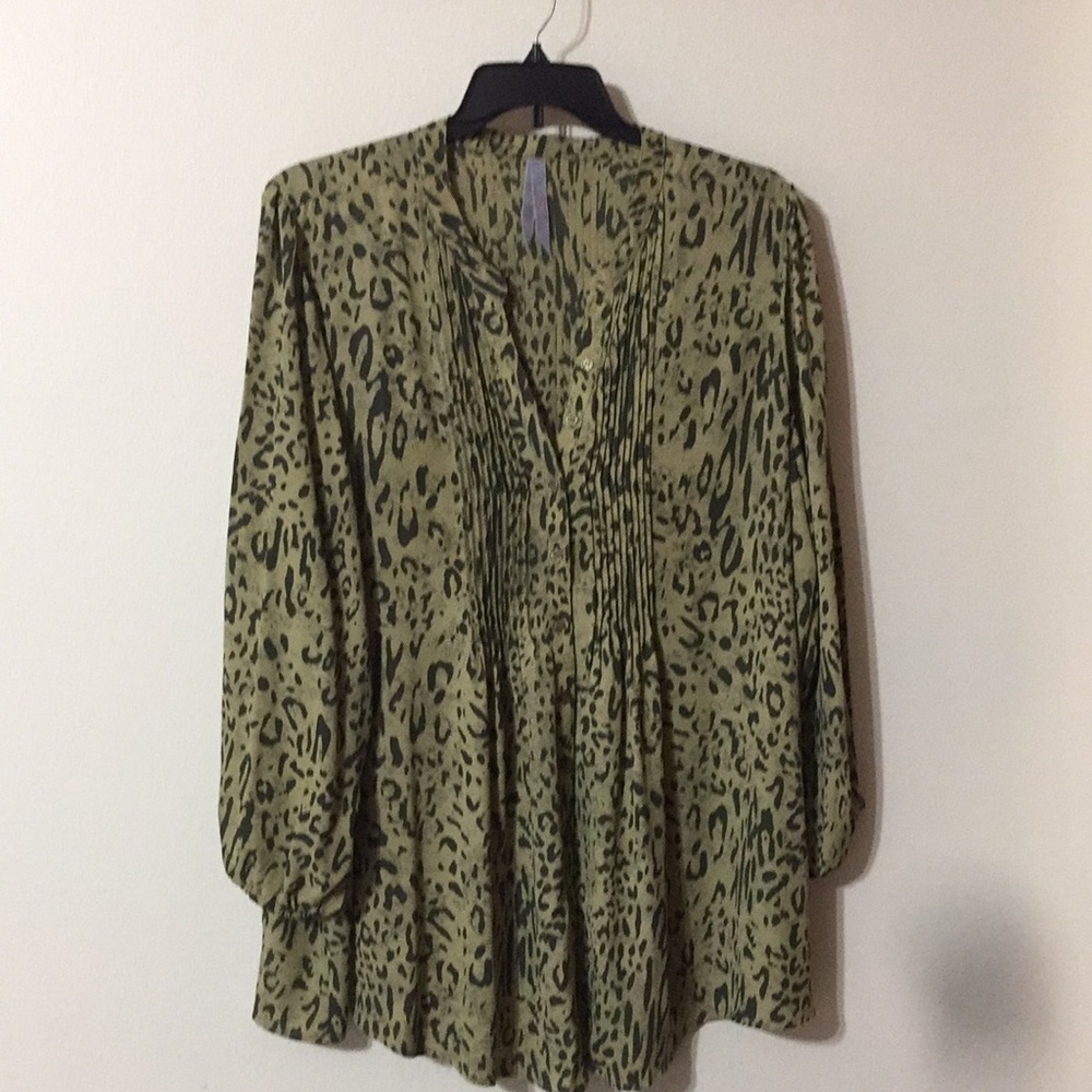 Melissa McCarthy Pintuck Blouse